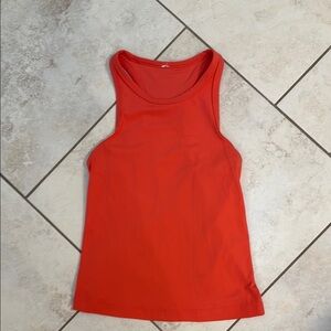 Lululemon Athletica Red Fitted Tank Top